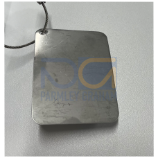 TAG, stainless steel, 12 X 45MM, ONE TEXT LINE, 1.2mm font size 30 characters, suitable for enclosur