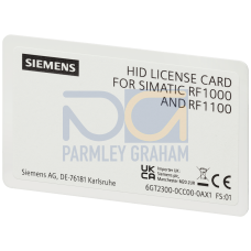 SIMATIC RF1000 HID license card transponder RF1100T with single license for HID Proximity, Indala or Keri for SIAMTIC RF1040R and SIMATIC RF1140R r...