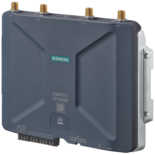 SIMATIC RF600 Reader RF690R FCC; Ethernet RJ45 PoE 4 antennas, 1 DI/DQ, 24 V DC; -25 to +55 &Acirc;&deg;C; without accessories and antennas.