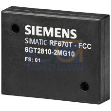 SIMATIC RF670T (FCC) PPS, 43 x 33 x 5.5 mm ISO 18000-63, EPC Class 1 Gen 2 frequency 902 to 928 MHz NXP UCODE 9XM 496 bits (62 bytes) EPC ID 752 bits (94 bytes) user memory fixing by mounting on meta