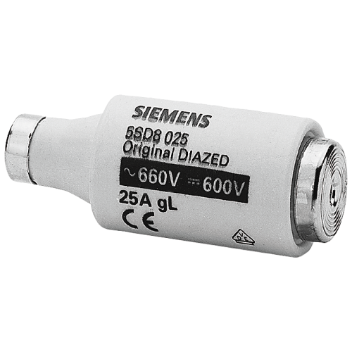 DIAZED fuse link 690 V for cable and line protection Operating class gG Size DIII, E33, 25A