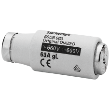 DIAZED fuse link 690 V for cable and line protection Operating class gG Size DIII, E33, 63A