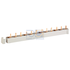 Busbar, 3-phase for N miniature circuit breaker 5SQ for 12 MW, 210 mm long, 16 mm2 CU