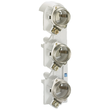 SR60 base DIAZED DII 3-pole 500 V AC DC for adaptor screw for 5/10 mm busbar thickness with clamp-ty