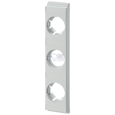 Shock hazard protective cover ISO for bus-mounting fuse base, 3-pole, for busbar system 60&nbsp;mm D02/63&nbsp;A 1x