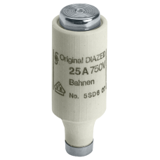 DIAZED fuse link 750 V DC rail system protection Quick-response characteristic size DIII, E33, 63A