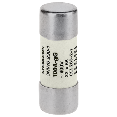 SENTRON, cylindrical fuse link, 22x58 mm, 100 A, gG, Un AC: 400 V