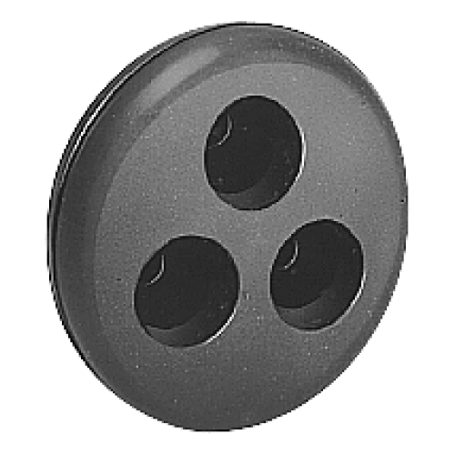 Rubber cable entry for 3 cables 4-12.5 mm