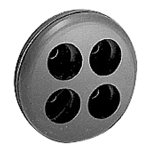 Rubber cable entry for 4 cables 4-12 mm