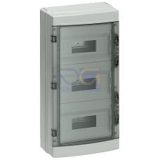 SIMBOX Universal WP Wall-mounted distribution board FM, IP65 3-tier, 54 MW, without Terminal strip