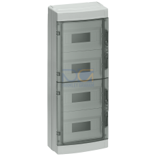 SIMBOX Universal WP Wall-mounted distribution board FM, IP65 4-tier, 72 MW, without Terminal strip