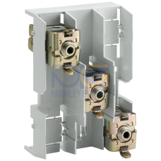 Connecting terminal plate for busbar system 60 mm with cover.