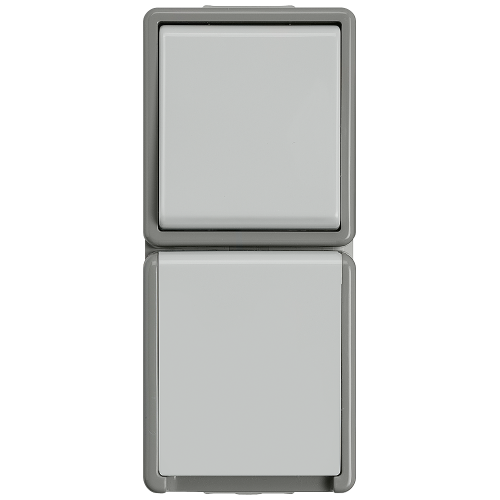 FL. SM IP44, TWO-WAY+SCHUKO