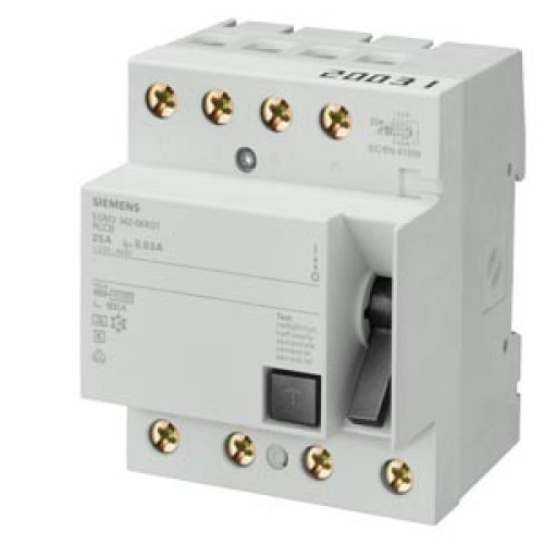 Residual current operated circuit breaker, 4-pole, type A, short-time delayed, In: 80 A, 300 mA, Un