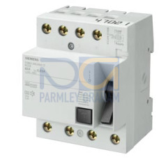 Residual current operated circuit breaker, 4-pole, type A, In: 63 A, 300 mA, Un AC: 400 V, SIGRES (h