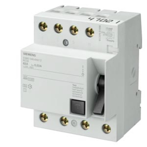 Residual current operated circuit breaker, 4-pole, type A, In: 63 A, 300 mA, Un AC: 400 V, SIGRES (h