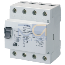 Residual current operated circuit breaker, 4-pole, type A, selective, In: 125 A, 300 mA, Un AC: 400