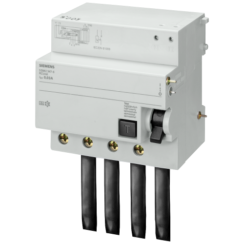 RC unit for 5SP4, 4-pole, type A, In: 100 A, 300 mA, Un AC: 400 V