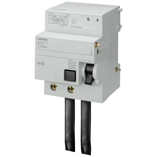 RC unit for 5SP4, 2-pole, type&nbsp;AC, In: 100 A, 30 mA, Un AC: 230 V