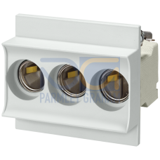 NEOZED, fuse base, D02, 3-pole, 63 A, Un AC: 400 V, Un DC: 250 V