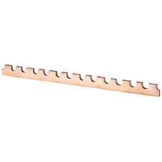 Busbar, with punchings, Module width 27 mm for NEOZED fuse base D02 CU blank, 36 mm2, 1000mm