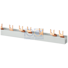 Three-phase current busbar Fork-type terminal version, 1000mm for NEOZED fuse base D01/D02