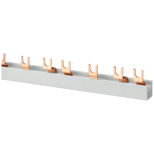 Three-phase current busbar Fork-type terminal version, 1000mm for NEOZED fuse base D01/D02