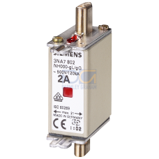 LV HRC fuse element, NH000, In: 100 A, gG, Un AC: 500 V, Un DC: 250 V, Combined indicator, live grip