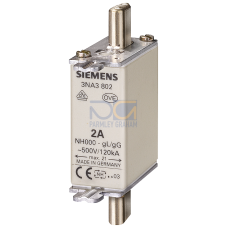 LV HRC fuse element, NH000, In: 125 A, gG, Un AC: 400 V, Un DC: 250 V, Front indicator, live grip lu