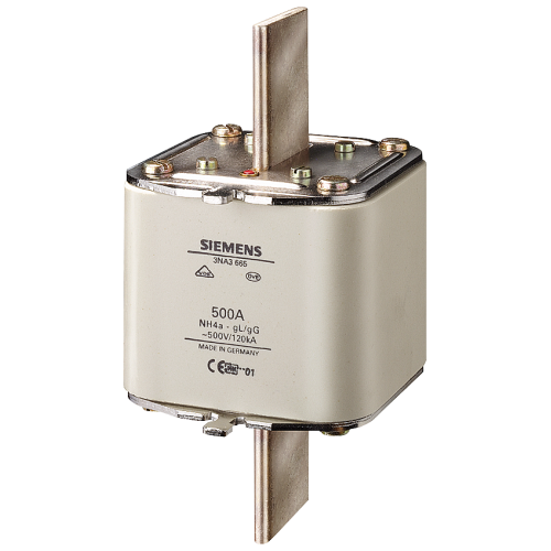 LV HRC fuse element, NH4a, In: 800 A, gG, Un AC: 500 V, Un DC: 400 V, Front indicator, live grip lug