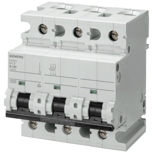 Miniature circuit breaker, 400 V, Icn: 10 kA, 3P, C-Char, In: 80 A