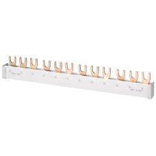Fork-type busbar with touch protection, 1-phase 16&nbsp;mm2, 56 MW
