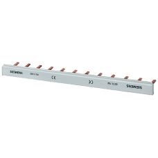 Pin busbar touch-safe, 16 mm2 1-phase+AUX 1016 mm long can be cut, without end caps