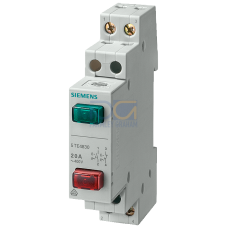 Pushbutton, 1NO+1NC 20 A, 2 buttons red green