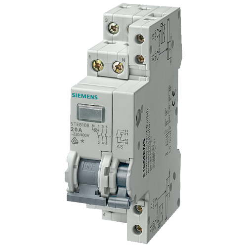 Control switch 20 A 3 NO 1 lamp 230 V with auxiliary current switch 1 NO + 1 NC