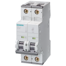 Miniature circuit breaker, 400 V, Icn: 10 kA, 2P, C-Char, In: 63 A, universal current, ...