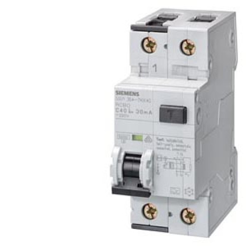 RCBO, 10 kA, 1P+N, Type AC, short-time-delayed G, 30 mA, B char., In: 16 A, Un AC: 230 V