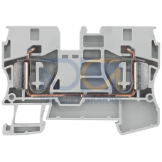 Through-type terminals with spring-loaded connection, Cross-section: 1.5-10 mm2, Width: 10mm, Color: