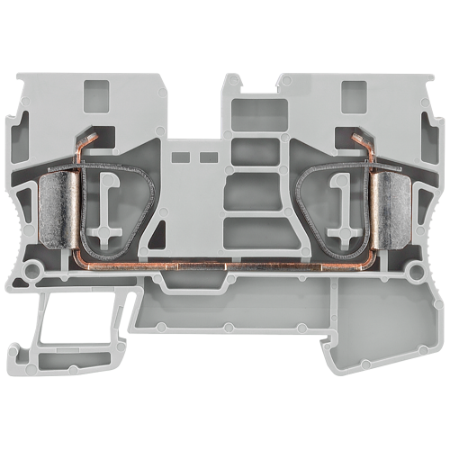 Through-type terminals with spring-loaded connection, Cross-section: 1.5-10 mm2, Width: 10mm, Color: