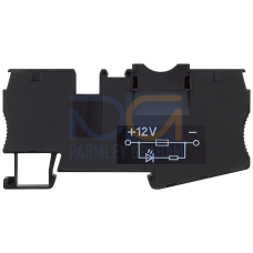 Fuse terminal with illuminated display, 12 V DC with 4 mm2 spring-loaded connection