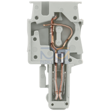 Plug-in coupling left element, can be assembled by the user, with spring-loaded connection