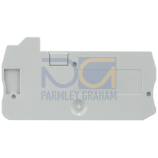 Cover for through-type terminals with screw/spring-loaded connection 3 terminals