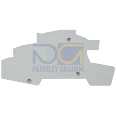 ALPHA, cover, for Installation terminals 2.5 mm2, gray, W: 2 mm