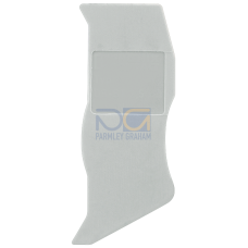 Cover segment for DG terminals, 2.5 mm2, with spring connection, color: Gray