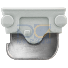 Through-type connector, insulated, color: Gray