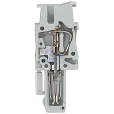 Plug-in coupling center element can be assembled by the user, with spring-loaded connection Cross-se