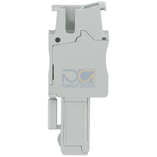 Plug-in coupling right element can be assembled by the user, with spring-loaded connection Cross-section: 0.08-2.5 mm2, Width: 5.2mm, Color: blue