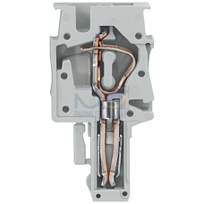 Plug-in coupling center element, can be assembled by the user, with spring-loaded connection
