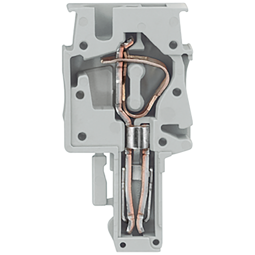 Plug-in coupling center element, can be assembled by the user, with spring-loaded connection