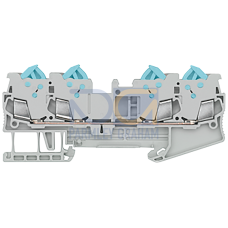 Through-type terminal with quick-connect technology, 4 terminals